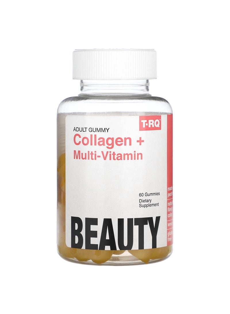 Adult Gummy, Collagen + Multi-Vitamin, Lemon, 60 Gummies